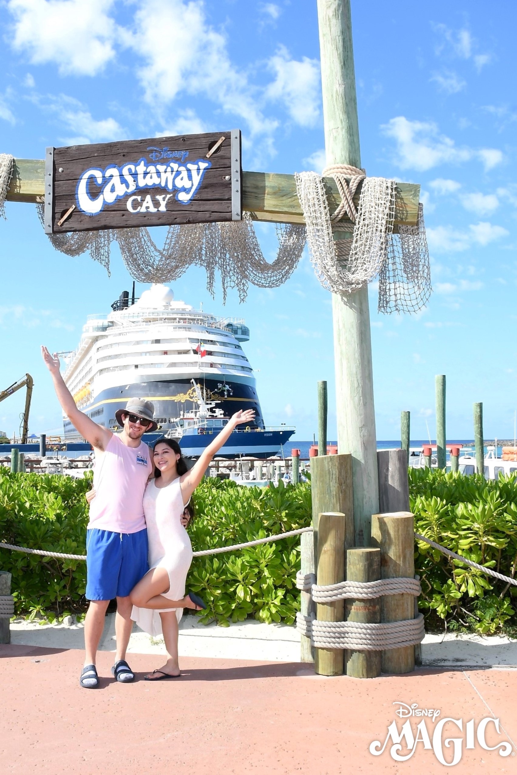 Leslie Family Photo Castaway Cay Disney Magic crop