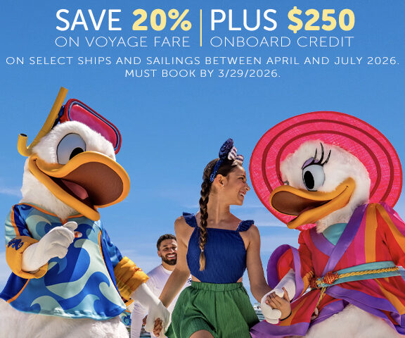 Seas the Moment: Save 20% and Get $250 Onboard Credit on Select Disney Cruises