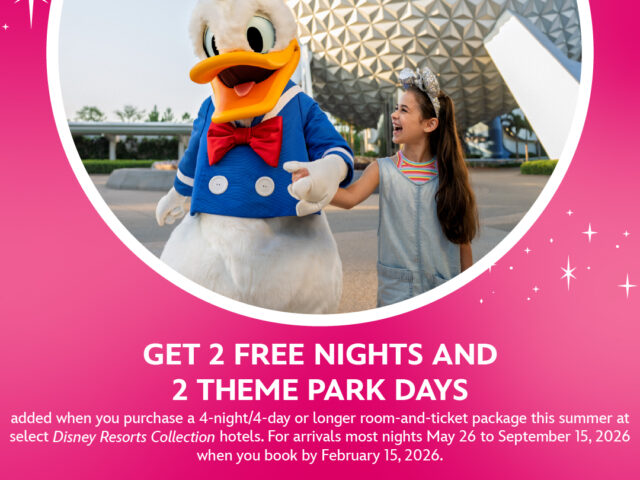 Get 2 FREE Nights and 2 Theme Park Days with Your Walt Disney World Summer Vacation